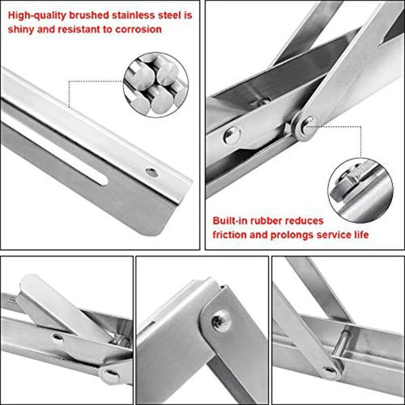 2PCS Triangle Folding Wall Mounted Shelf - Image 14