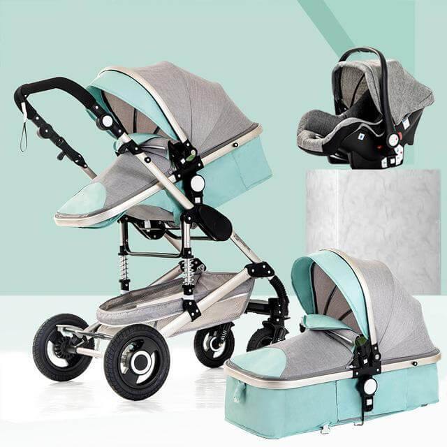 3 in 1 High-Landscape Bidirectional Portable Foldable Baby Stroller - Image 10