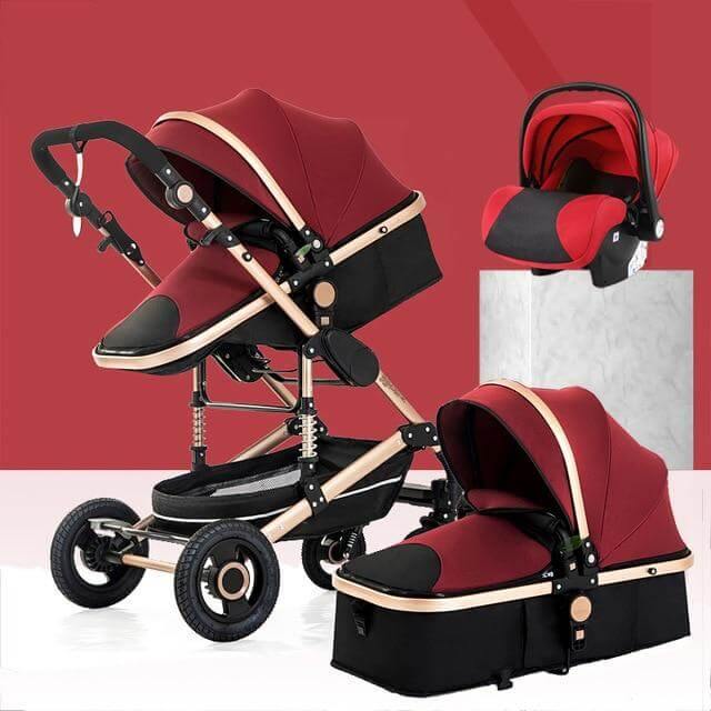 3 in 1 High-Landscape Bidirectional Portable Foldable Baby Stroller - Image 15