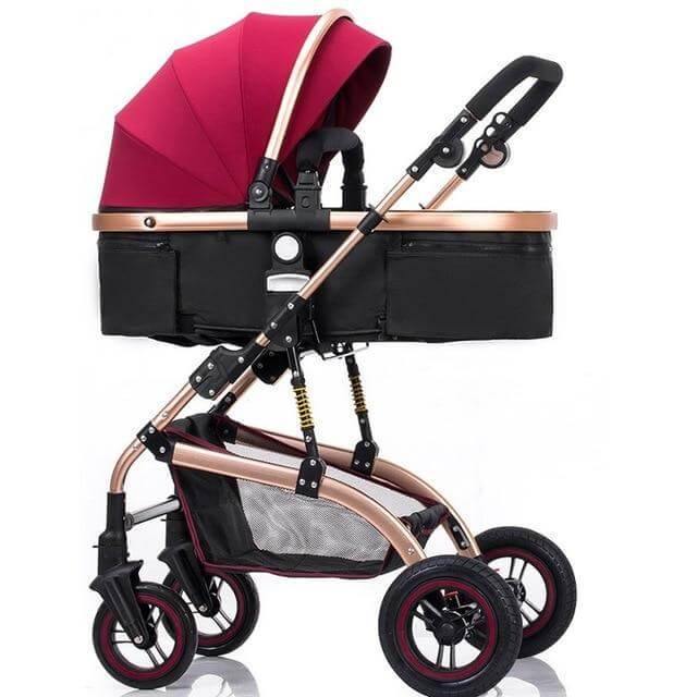 3 in 1 High-Landscape Bidirectional Portable Foldable Baby Stroller - Image 3