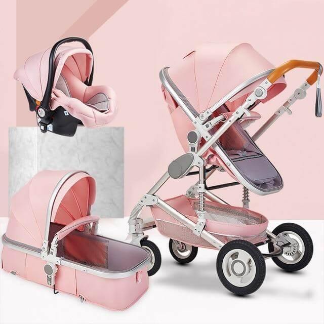 3 in 1 High-Landscape Bidirectional Portable Foldable Baby Stroller - Image 5