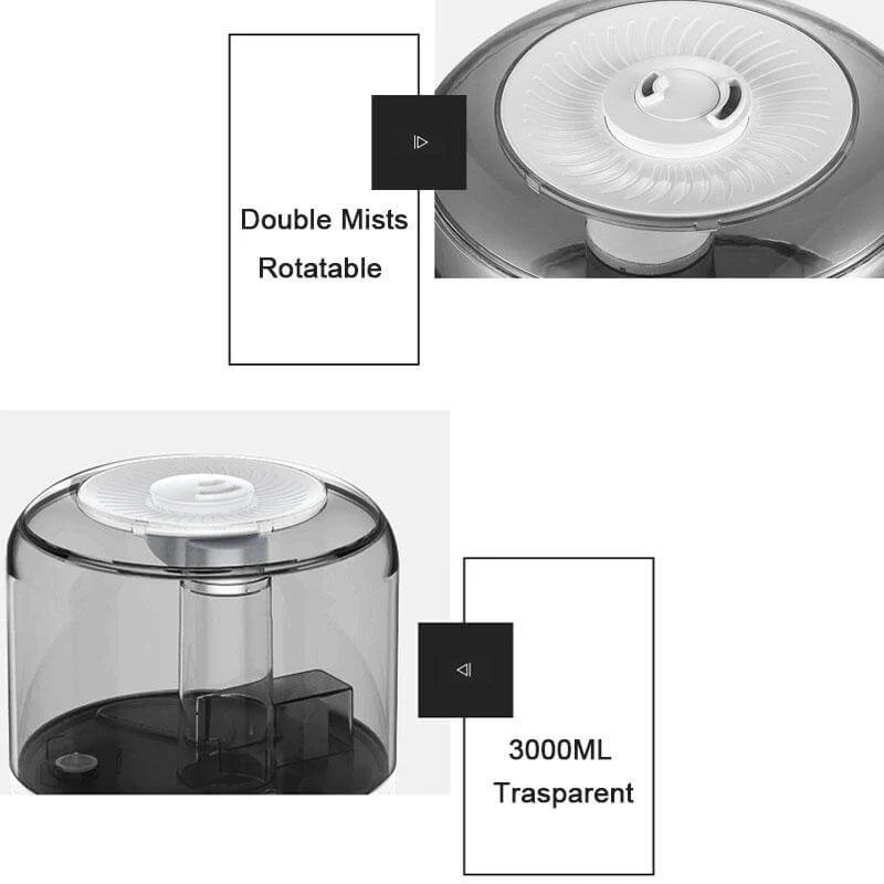 3000ML Smart Air Oil Aroma Diffuser and Humidifier with Remote - Image 3