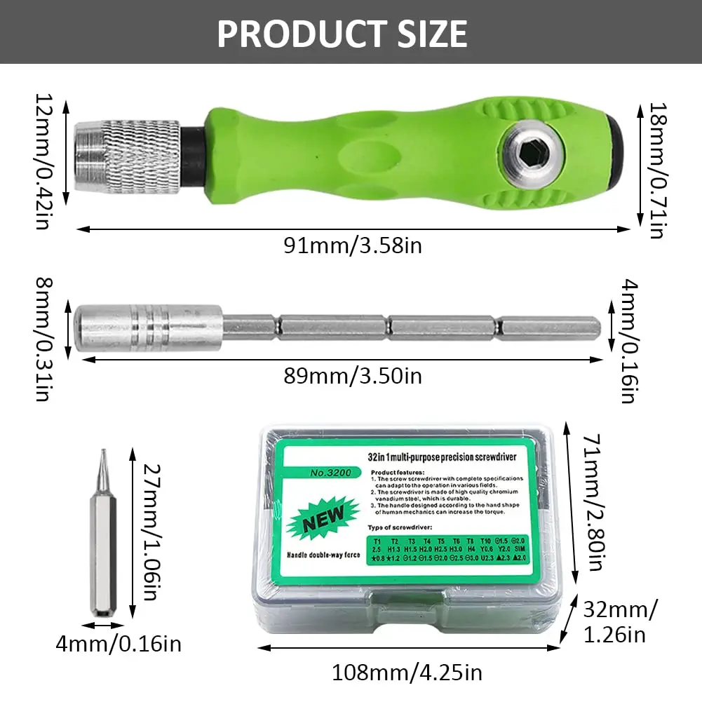 32in1 Multifunctional DIY Magnetic Mini Screwdriver Set - Image 6