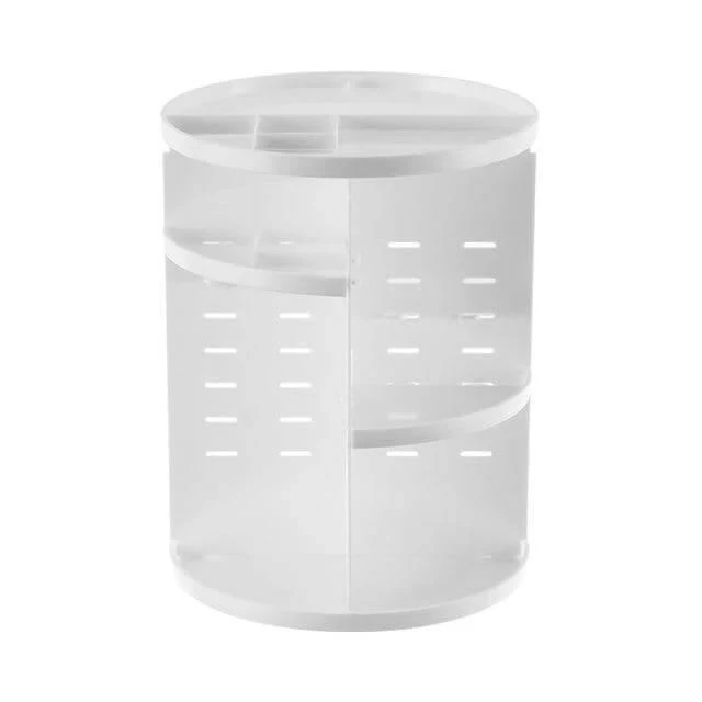 360-degree Rotating Makeup Organizer with Storage - Image 3