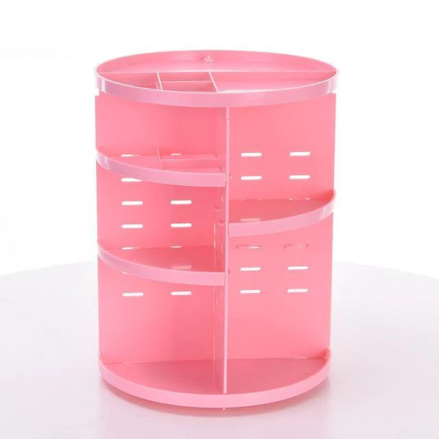 360-degree Rotating Makeup Organizer with Storage - Image 5