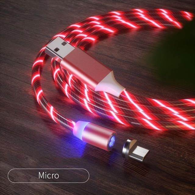 360 Led Color Magnetic Car Charging Cable - Image 17