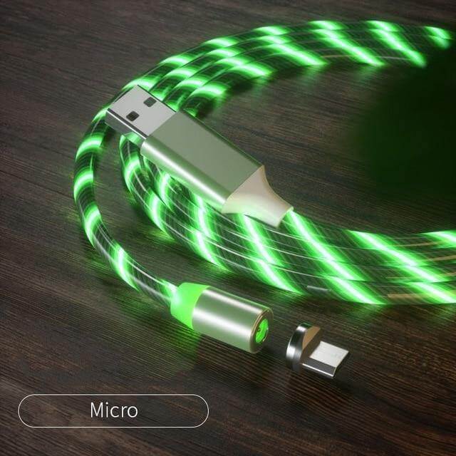 360 Led Color Magnetic Car Charging Cable - Image 9