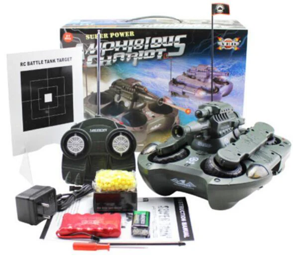 360 Rotatable Waterproof Remote Control Tank Boat - Image 7
