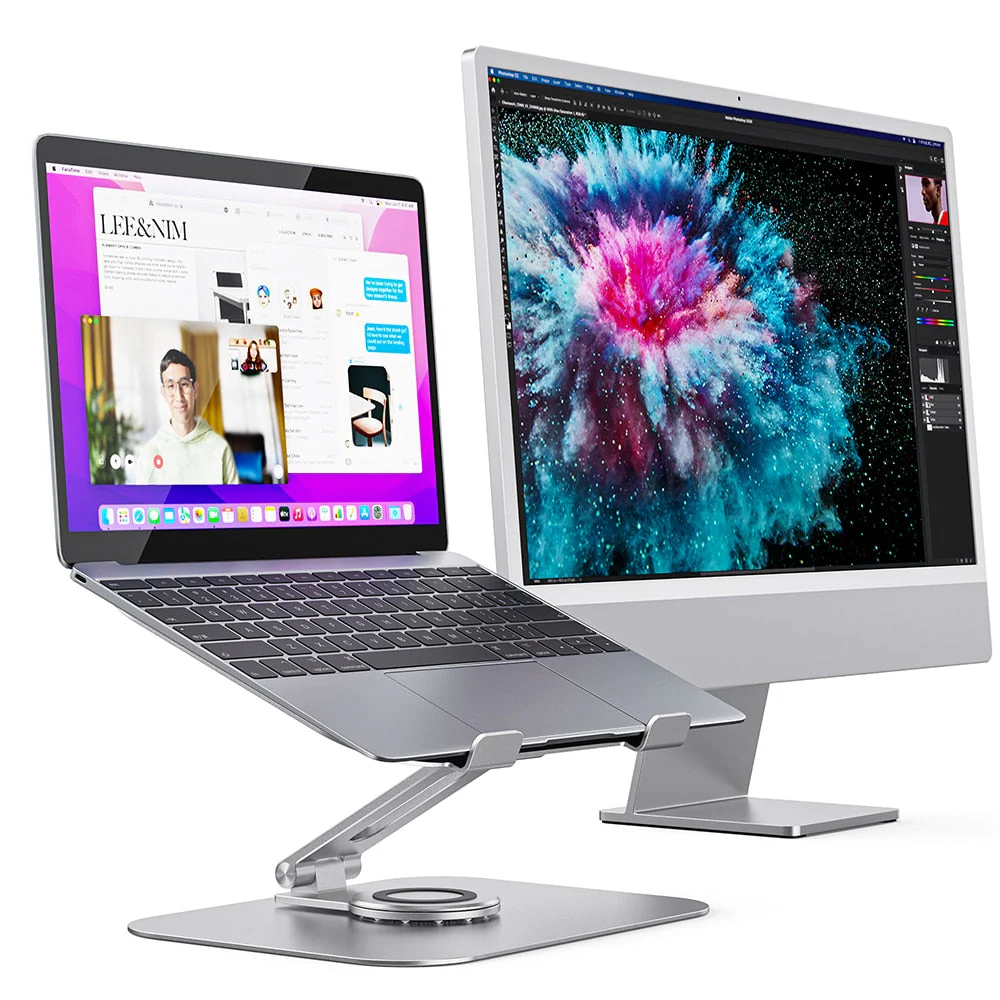 360 Rotating Ergonomic Laptop Holder Riser - Image 3
