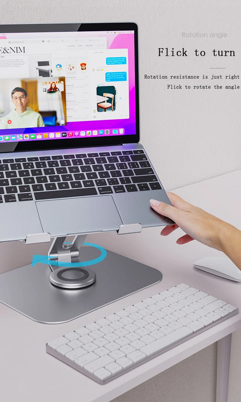 360 Rotating Ergonomic Laptop Holder Riser - Image 4