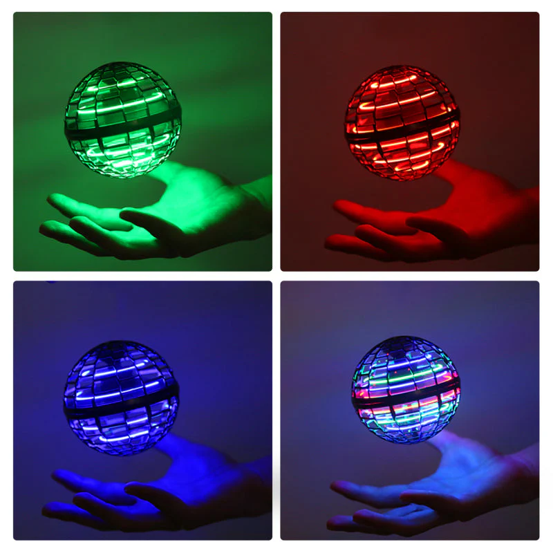 360° Rotating Hand Controlled Flying Ball Spinner Drone Helicopter - Image 5