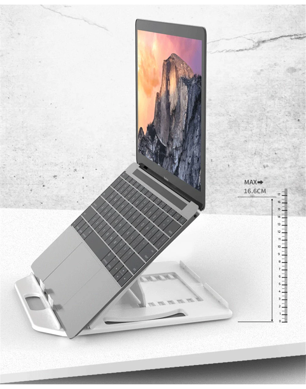 360 Rotating Laptop Stand with Phone Holder - Image 2