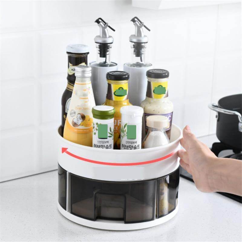 360 Rotating Lazy Kitchen Spice Rack Organizer - Image 2