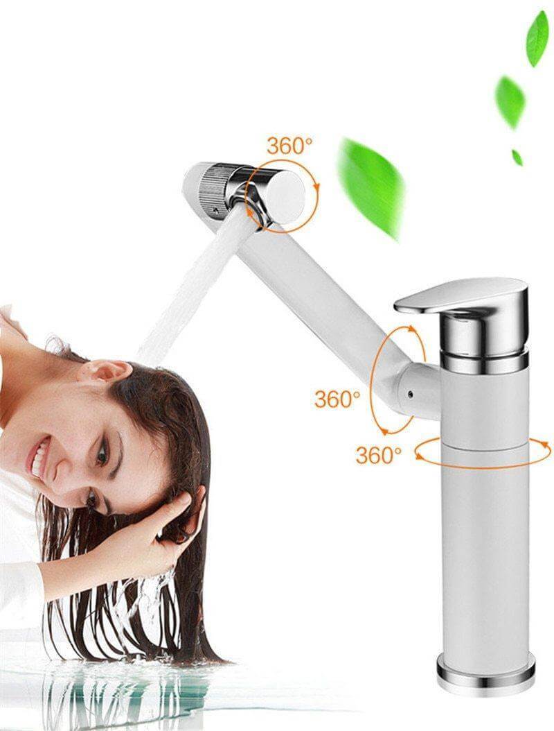 360 Rotation Black Modern Single Bathroom Faucet - Image 12