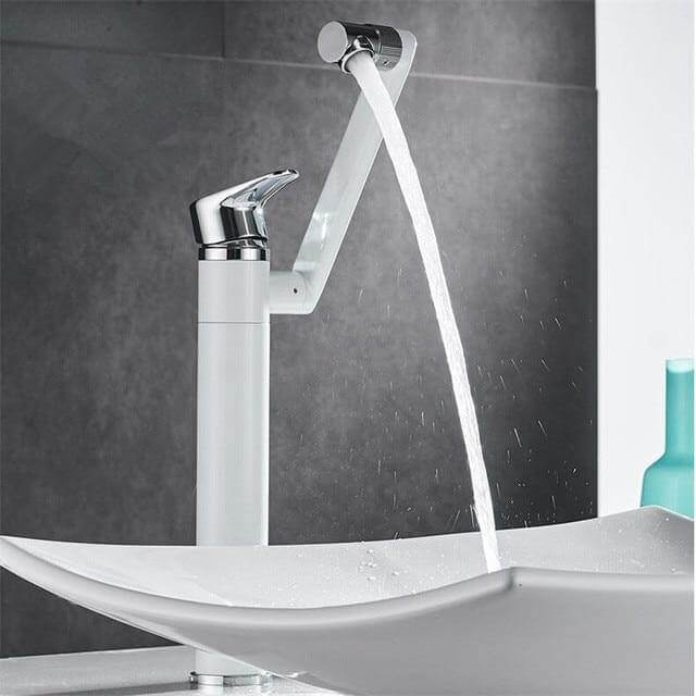 360 Rotation Black Modern Single Bathroom Faucet - Image 15