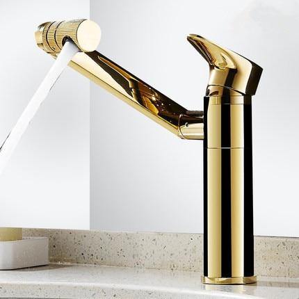 360 Rotation Black Modern Single Bathroom Faucet - Image 3