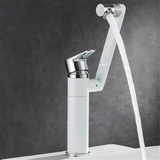 360 Rotation Black Modern Single Bathroom Faucet - Image 5