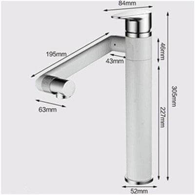 360 Rotation Black Modern Single Bathroom Faucet - Image 9