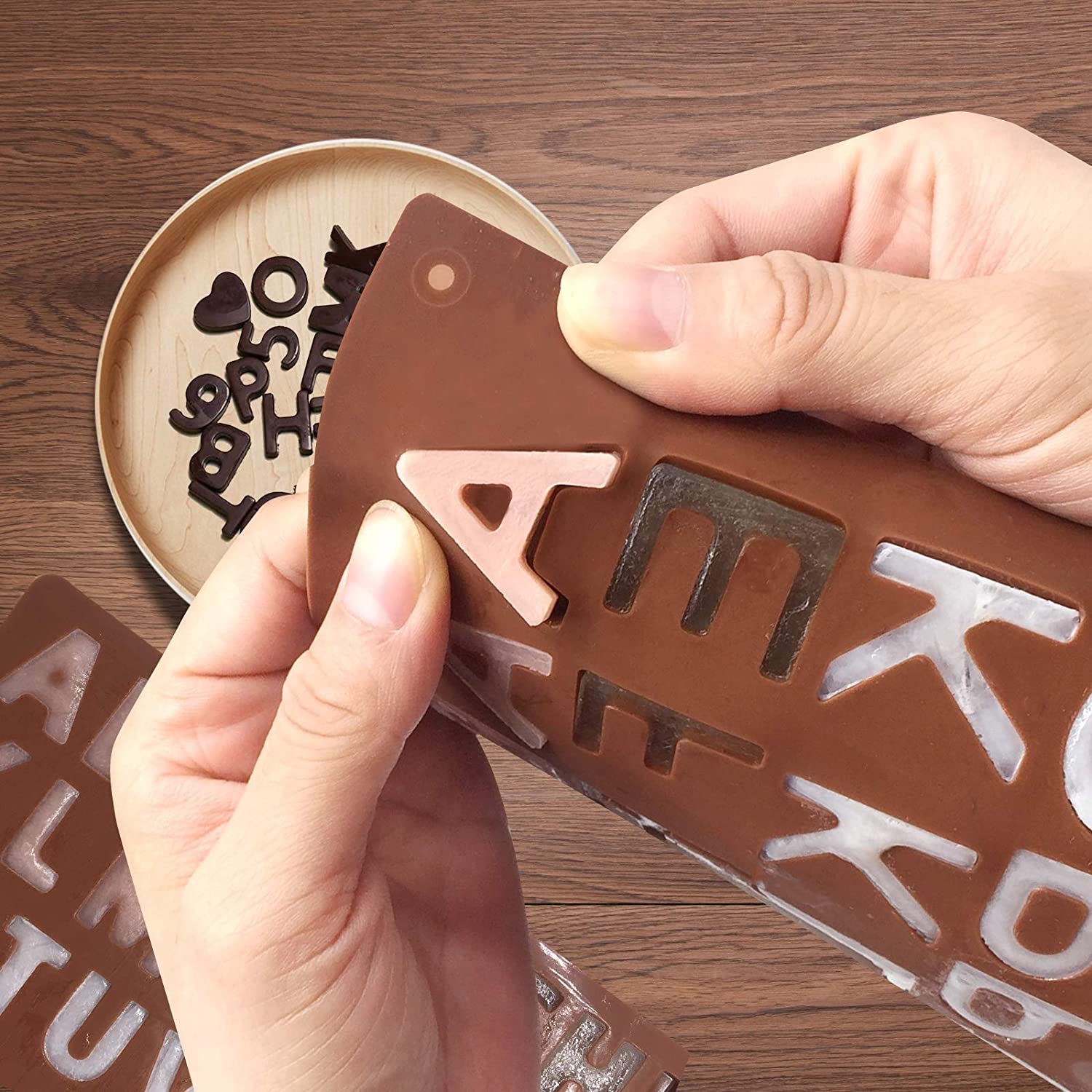 3D Alphabet Silicone DIY Chocolate Mold - Image 3