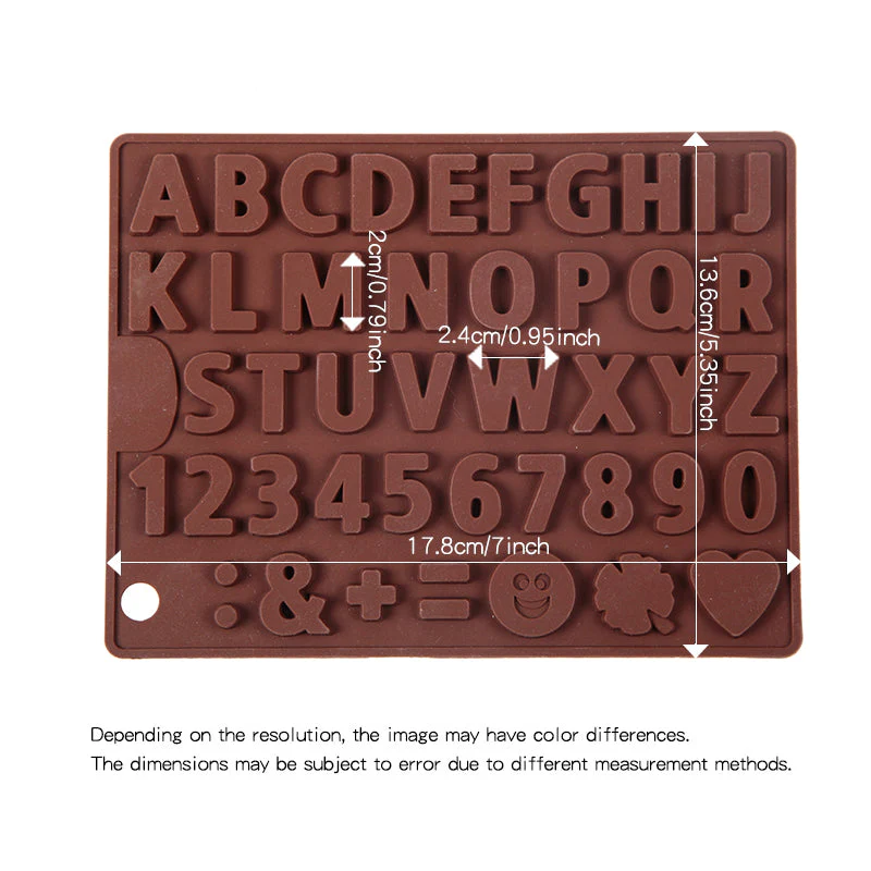 3D Alphabet Silicone DIY Chocolate Mold - Image 6