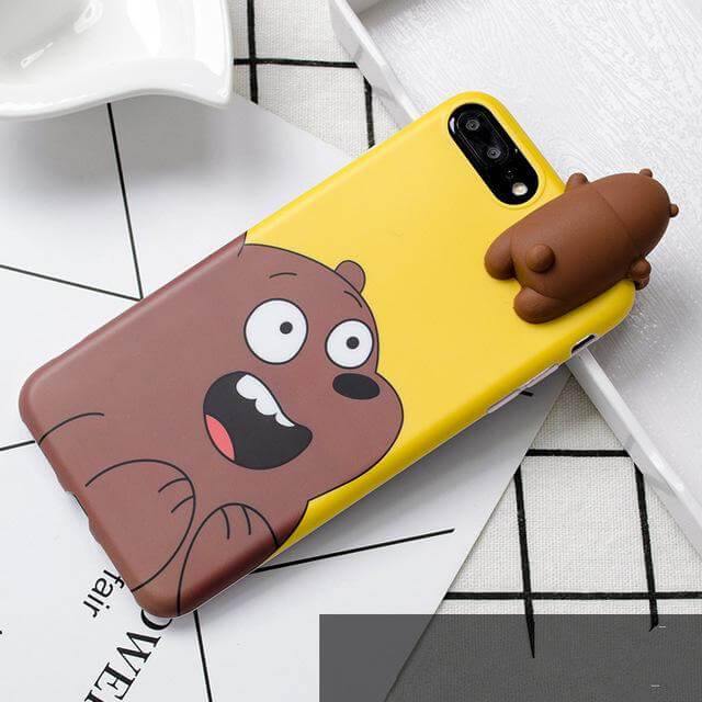 3D Bear Cartoon Soft Silicon Iphone Cases - Image 2