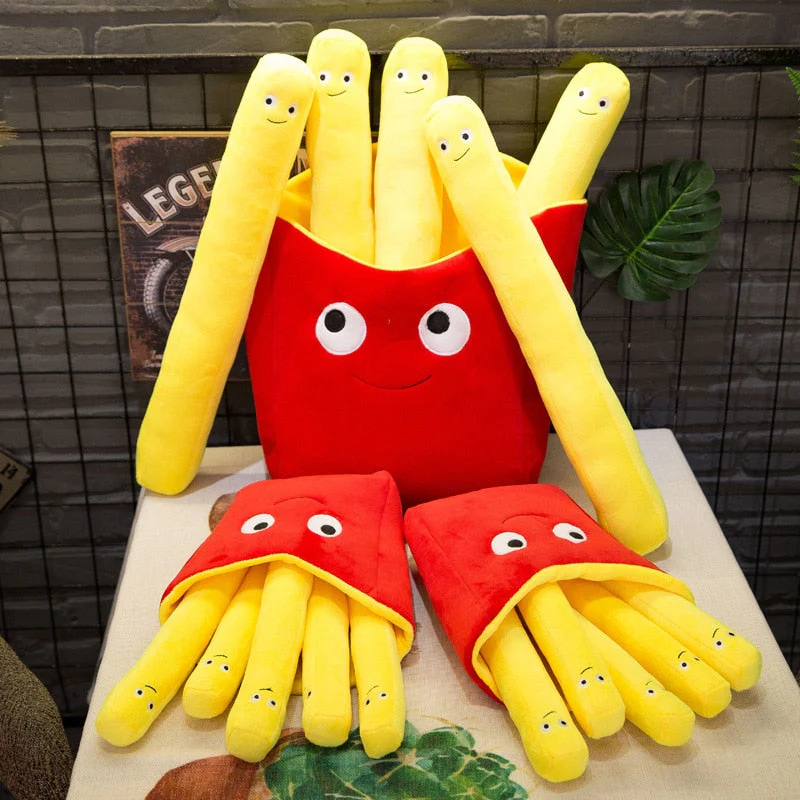 3D Burger Fries Plush Toy Pillow - Image 4