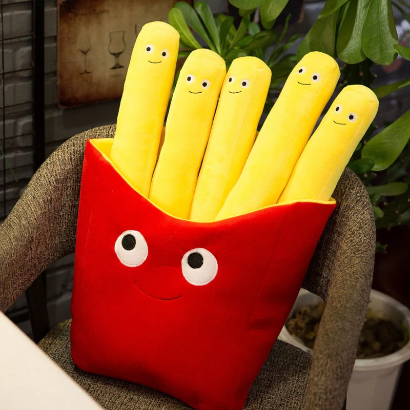 3D Burger Fries Plush Toy Pillow - Image 5