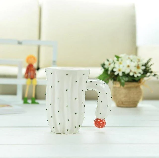 3D Cactus Style Ceramic Coffee Mugs - Image 4