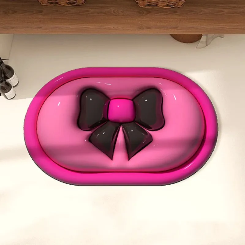 3D Chic BowTie Non-Slip Decorative Mat - Image 2