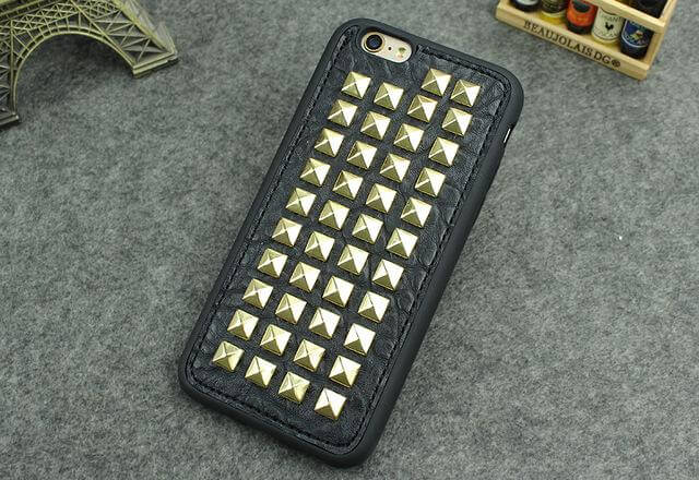 3D Cool Studs Rivet Punk Skull Design Silicone Case For iPhone Models - Image 7