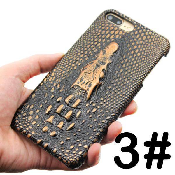 3D Crocodile Retro Hard Shell Cover Case for Iphone Models - Image 3