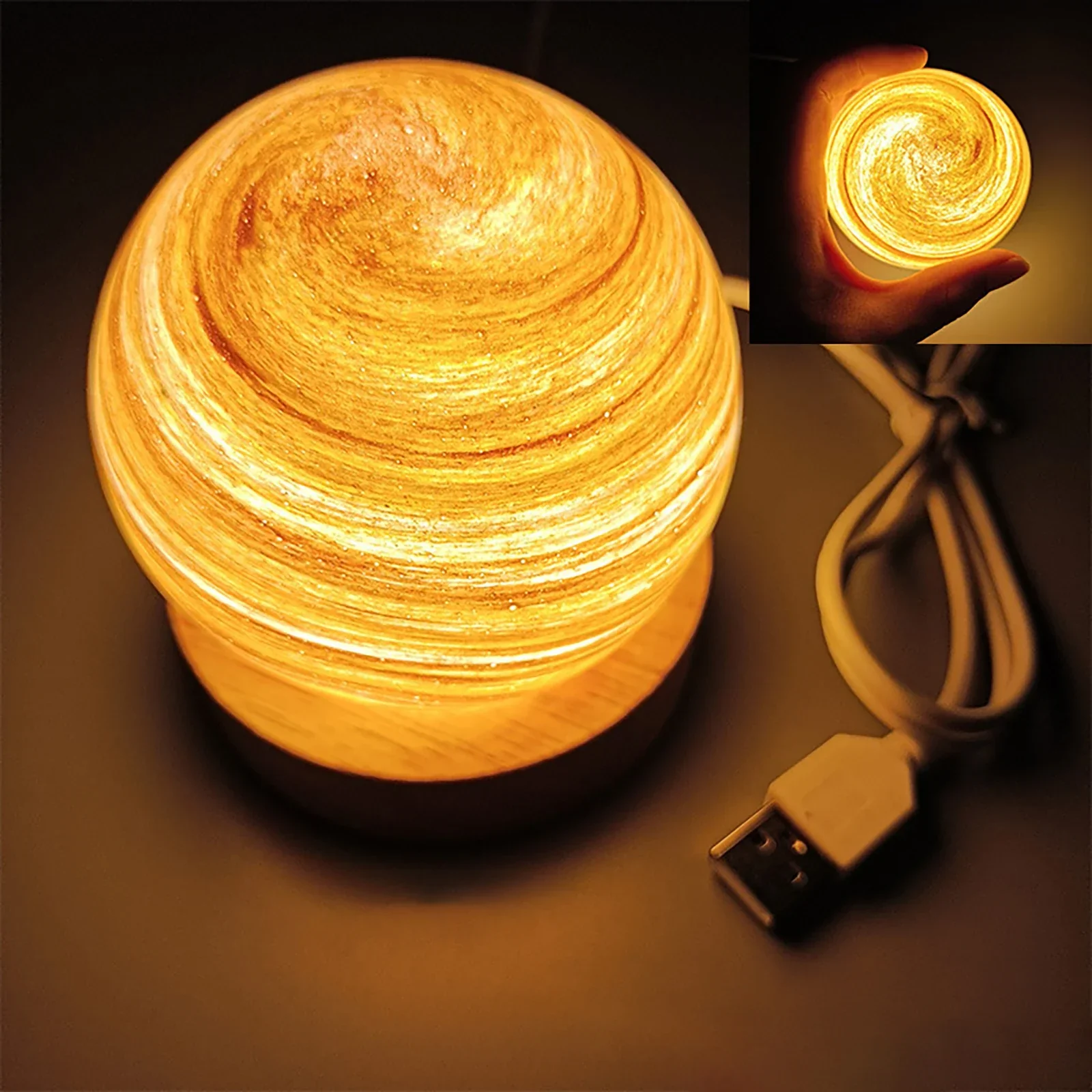 3D Crystal Planets Atmosphere Night Lamp - Image 8