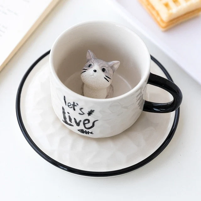 3D Cute Pet Ceramic Mug - Image 3