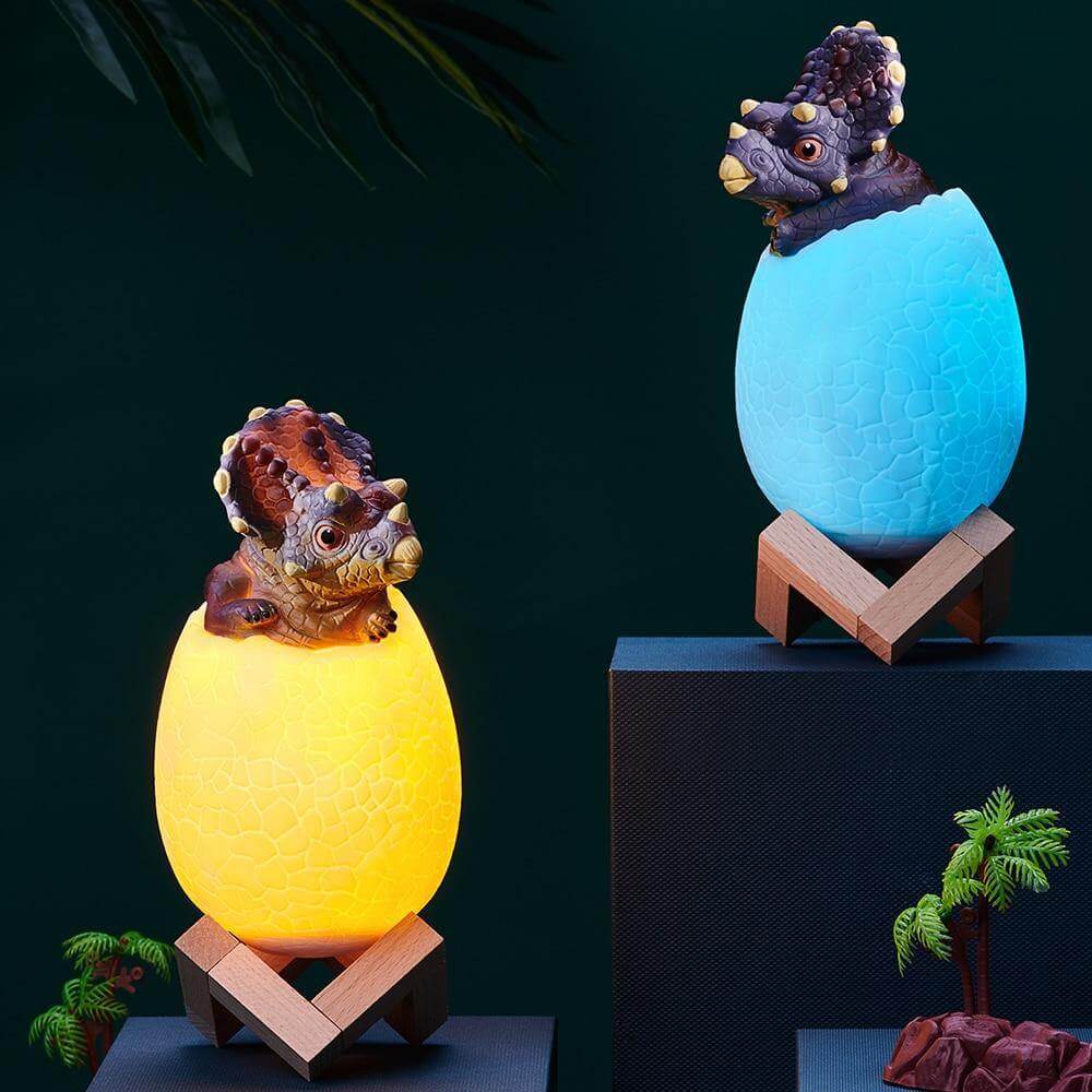 3D Dinosaur Egg Remote Control Colorful Bedside Light - Image 18