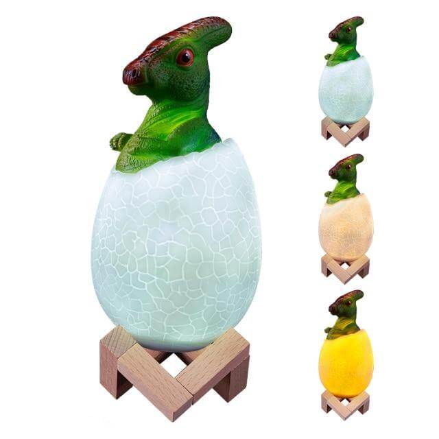 3D Dinosaur Egg Remote Control Colorful Bedside Light - Image 7