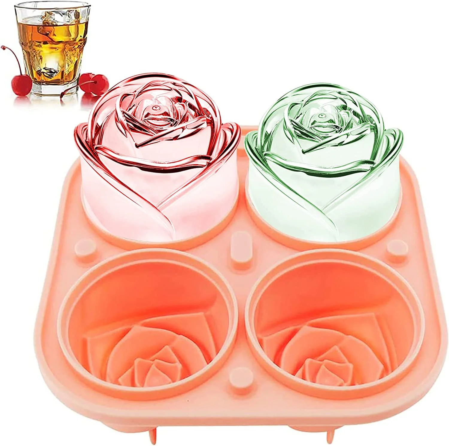 3D Elegant Large Rose Ice Molds - Image 6