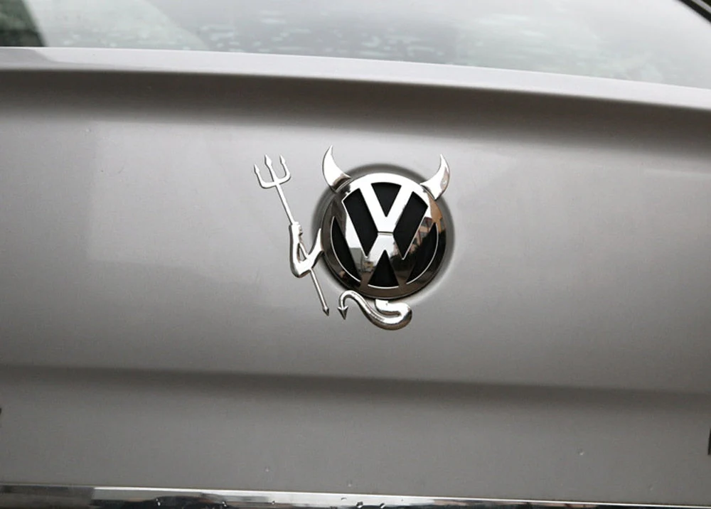 3D Funny Little Devil Demon Horns Sticker for Cars - Image 2