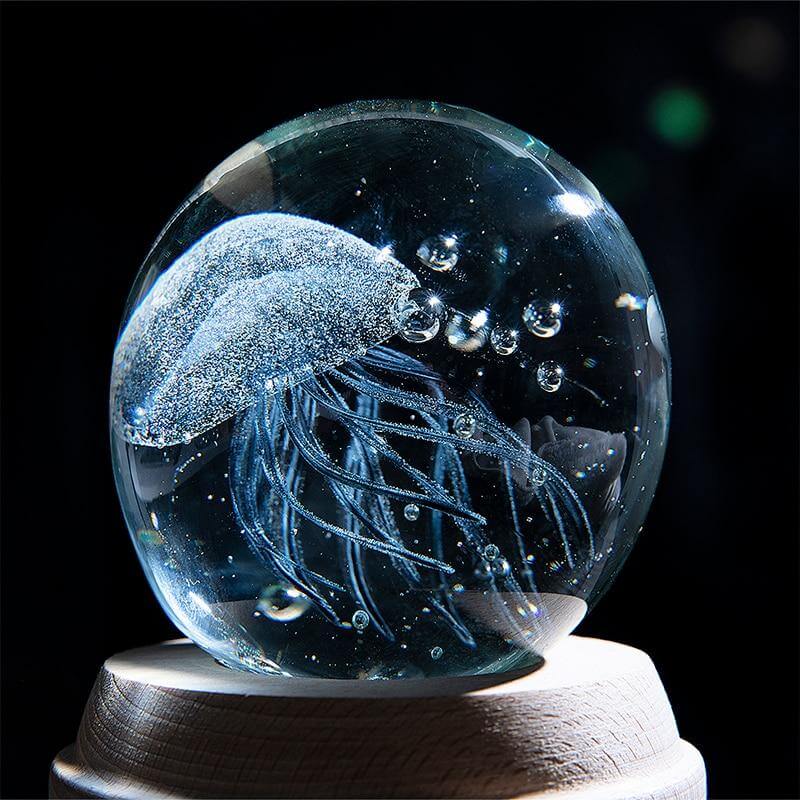 3D Glowing Jellyfish Sculpture Ornament - Image 10