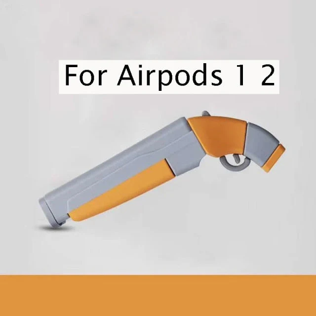 3D Gun Shape Soft Silicone AirPods Case - Image 4