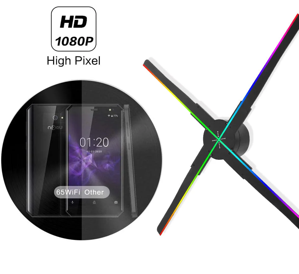 3D Holographic Wifi Projector Fan - Image 3