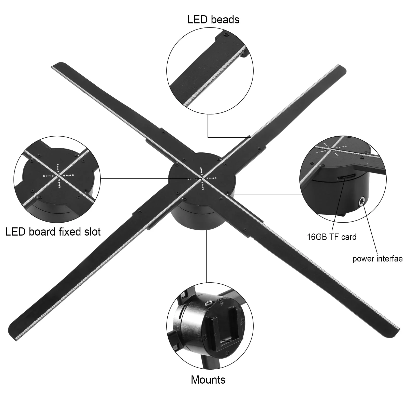 3D Holographic Wifi Projector Fan - Image 7