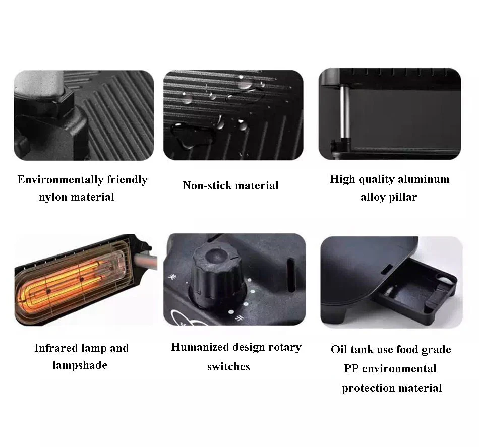 3D Korean Non-stick Smokeless Electric Grill - Image 6