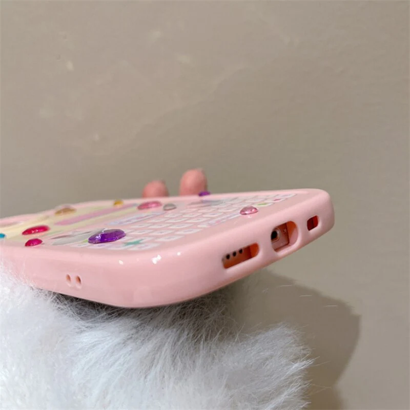 3D Korean Style Diamond Heart iPhone Case - Image 7