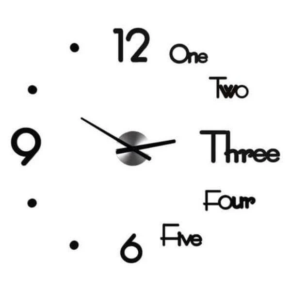 3D Large DIY Modern Number Wall Clock - Image 17