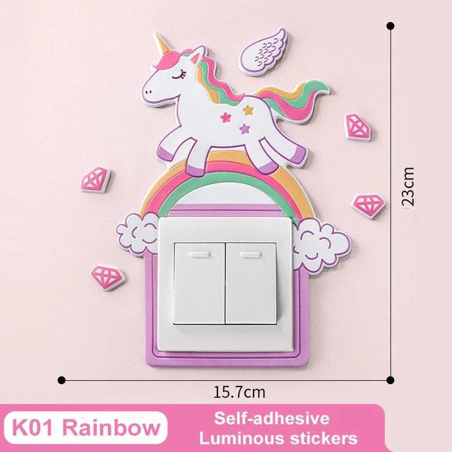 3D Luminous Cartoon Animal Switch Cover Stickers - Image 6