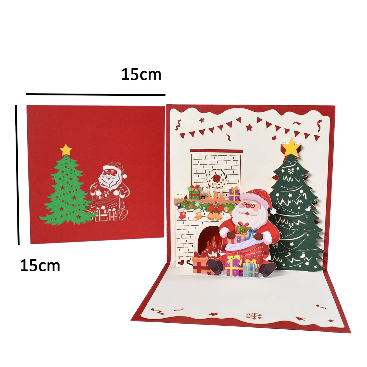 3D Pop-Up Cheerful Christmas Gift Cards - Image 6