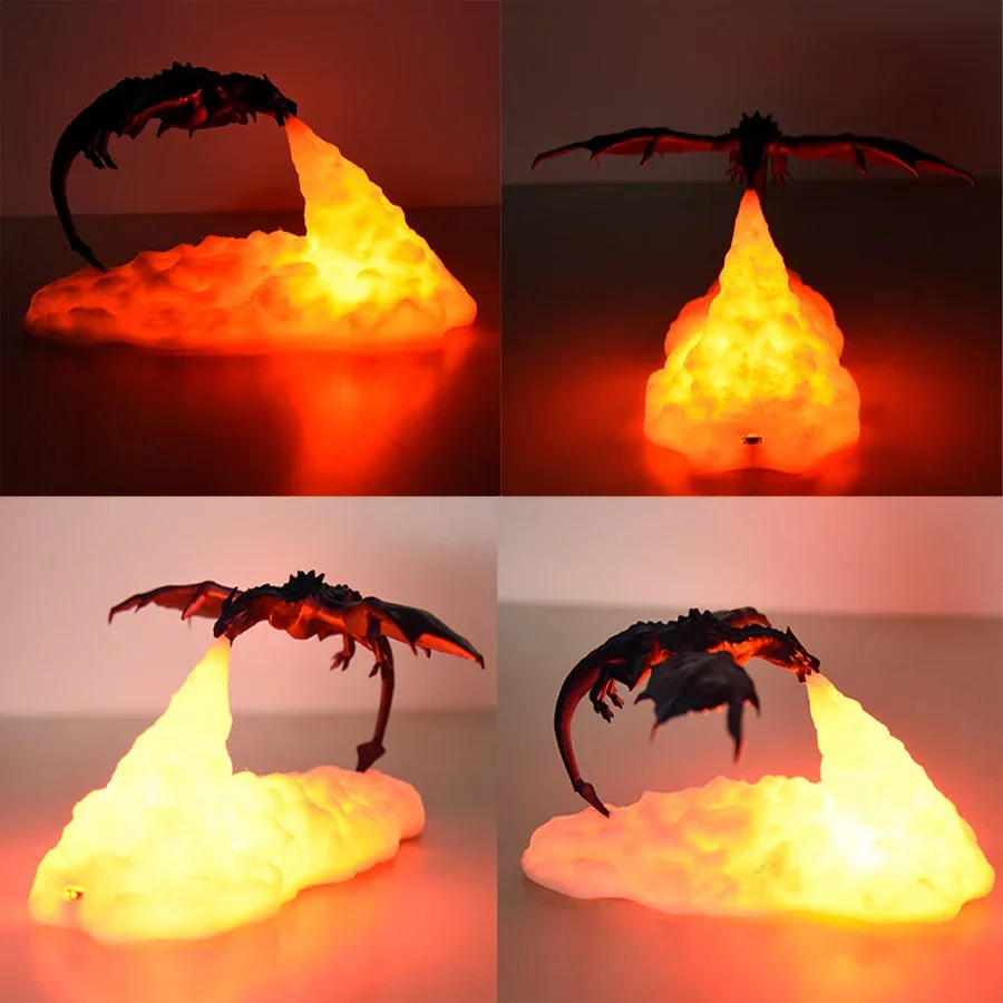 3D Print LED Fire Dragon Night Lamp - Image 4