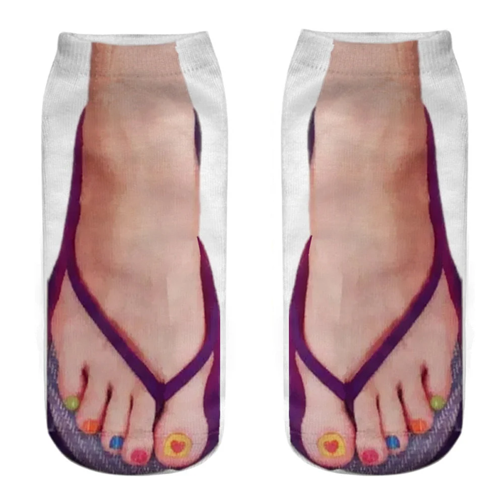 3D Printed Funny Creative Ankle Socks - Image 3