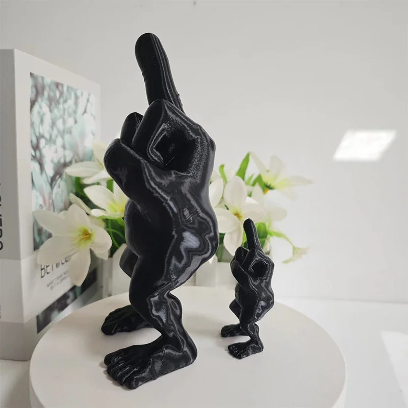 3D Printed Middle Finger Funny Decor - Image 3