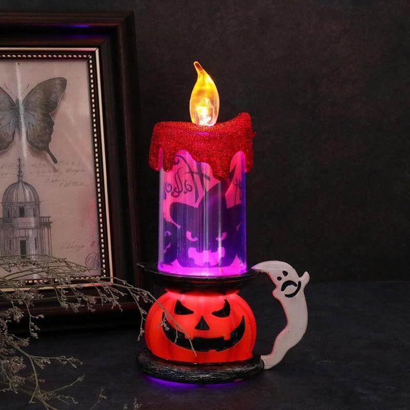 3D Pumpkin Skeleton Halloween Candle Lights - Image 2